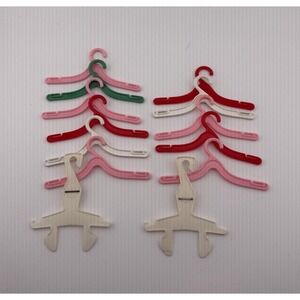 Vintage 1960's  Barbie Clothes Hangers Lot of 13  Assorted Colors